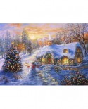 Puzzle Bluebird - Nicky Boehme: Christmas Cottage, 2000 piese (70065)