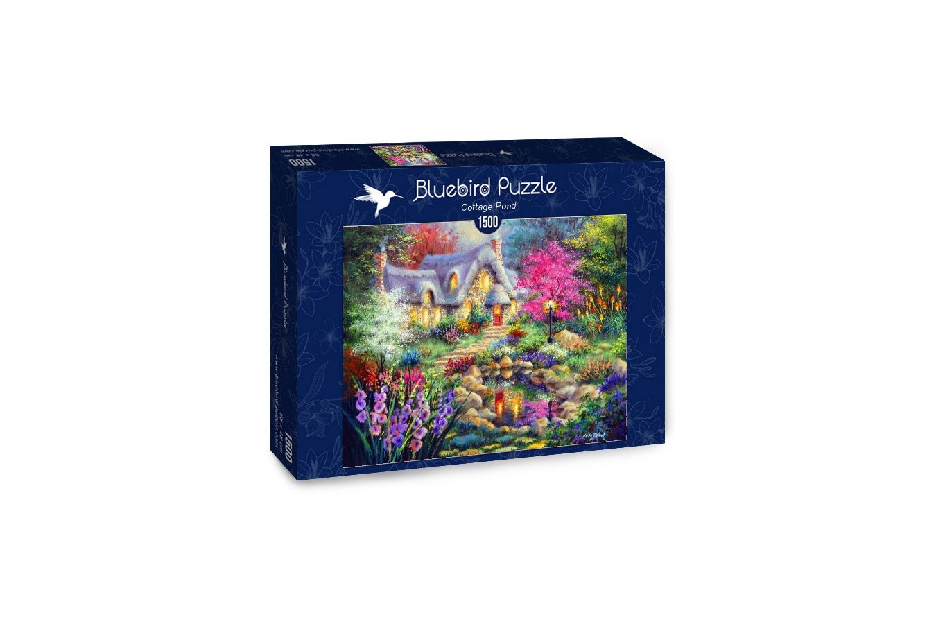 Puzzle Bluebird - Nicky Boehme: Cottage Pond, 1500 piese (70060)