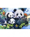 Puzzle Bluebird - Panda Family, 1000 piese (70079)