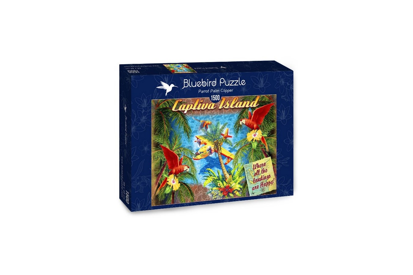 Puzzle Bluebird - Parrot Palm Clipper, 1500 piese (70104)