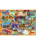 Puzzle Bluebird - USA Postcard, 3000 piese (70170)
