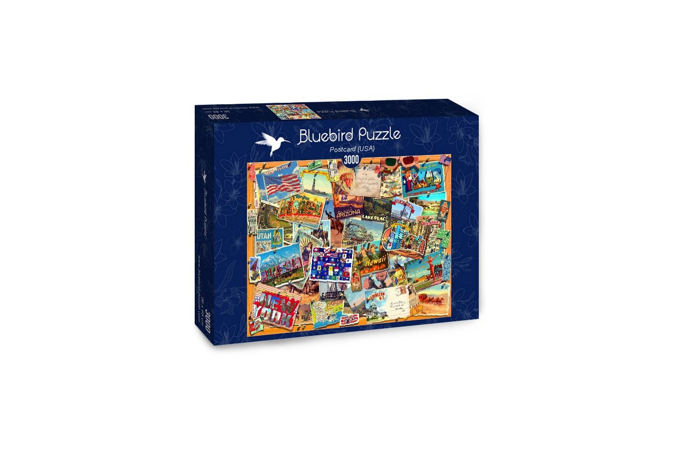 Puzzle Bluebird - USA Postcard, 3000 piese (70170)