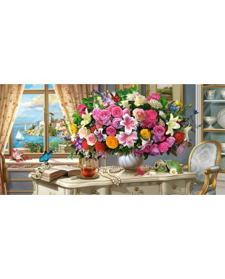 Puzzle Castorland - Summer Flowers And Cup Of Tea, 4000 piese (400263)