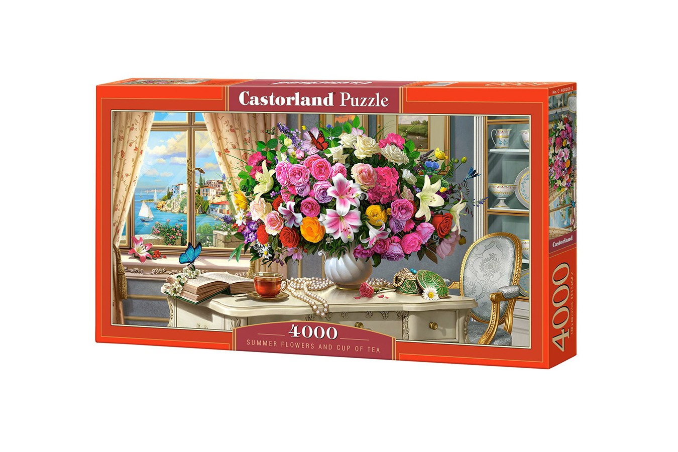 Puzzle Castorland - Summer Flowers And Cup Of Tea, 4.000 piese (400263)