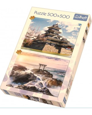 Puzzle Trefl - Japonia, 2x500 piese (90677)