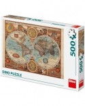 Puzzle Dino - Ancient World Map, 1626, 500 piese (65149)