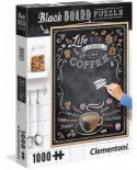 Puzzle Clementoni - Black Board Puzzle - Life is too short, 1000 piese (39466)