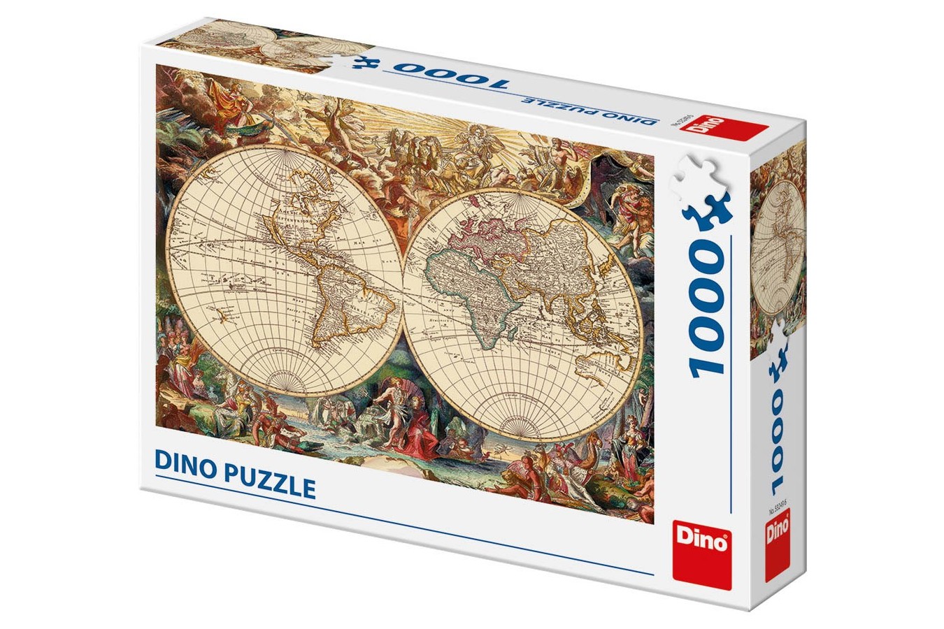 Puzzle Dino - Antique World Map, 1000 piese (53249)