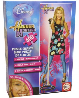 Puzzle de podea Educa - Hannah Montana, 400 piese XXL (14216)