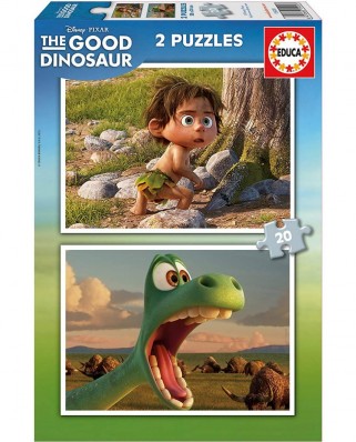 Puzzle Educa - Disney Pixar - The Good Dinosaur, 2x20 piese (15929)