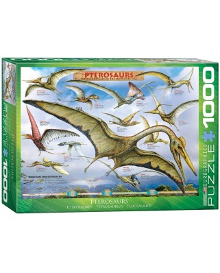 Puzzle Eurographics - Dinosaurs - Pterosaurs, 1000 piese (6000-0860)