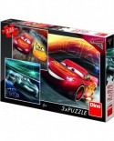 Puzzle Dino - Cars 3, 3x55 piese (62885)