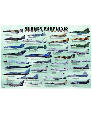 Puzzle Eurographics - Modern War Planes, 1000 piese (8000-0076)