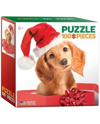 Puzzle Eurographics - Holiday Puppy, 100 piese mini (8104-0670)