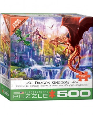 Puzzle Eurographics - Dragon Kingdom, 500 piese XXL (8500-5362)
