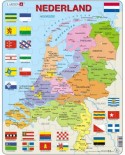 Puzzle Larsen - Map of Nederlands (NL), 48 piese (K53-NL)