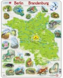Puzzle Larsen - Map of Germany (Deutsch), 62 piese (K96-DE)