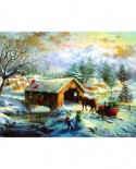 Puzzle Sunsout - Nicky Boehme: Over the Covered Bridge, 1000 piese XXL (19319)