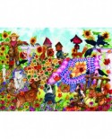 Puzzle Sunsout - Wendy Edelson: Autumn Garden Quilts, 1000 piese (20225)