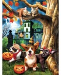 Puzzle Sunsout - Tom Wood: Halloween Hijinks, 1000 piese (28713)