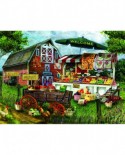 Puzzle Sunsout - Tom Wood: Fresh Country Produce, 1000 piese (28773)