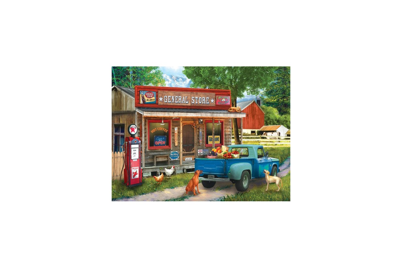 Puzzle Sunsout - Tom Wood: A Stop at the Store, 1000 piese (28842)