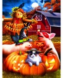 Puzzle Sunsout - Tom Wood: Happy Halloween, 1000 piese (28856)