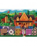 Puzzle Sunsout - Joseph Burgess: Morning Day Quilt, 1000 piese (38844)