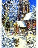 Puzzle Sunsout - Church in the Snow, 1000 piese (44131)
