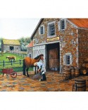 Puzzle Sunsout - Don Engler: Coppery and Stables, 1000 piese (60319)