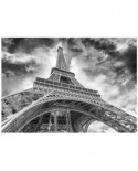 Puzzle Dino - Eiffel Tower, 1000 piese alb-negru (62952)