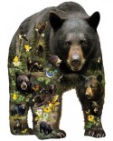Puzzle contur Sunsout - Greg Giordano: Forest Bear, 1000 piese XXL (96033)
