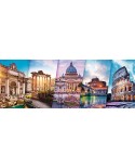 Puzzle panoramic Trefl - Collage - Rome, 500 piese (29505)