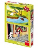 Puzzle Dino - Fairy Tales, 2x48 piese (62899)