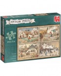 Puzzle Jumbo - Anton Pieck: 4 Seasons, 1000 piese (17093)
