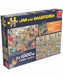 Puzzle Jumbo - Jan Van Haasteren: New Year Party, 2x1000 piese (19024)