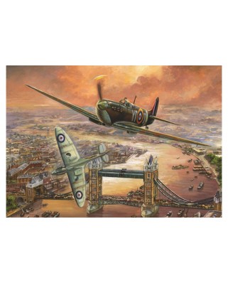 Puzzle Jumbo - Jim Mitchell: Spitfire over London, 1000 piese (11126)