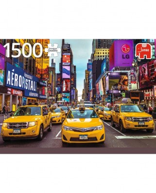Puzzle Jumbo - New York Taxi, 1500 piese (18527)