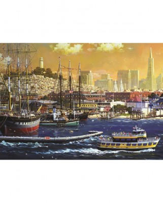 Puzzle Jumbo - Port of San Francisco, USA, 1000 piese (18552)