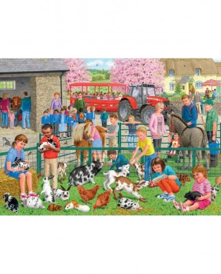 Puzzle Jumbo - Sarah Adams : A day at the farm, 1000 piese (11089)