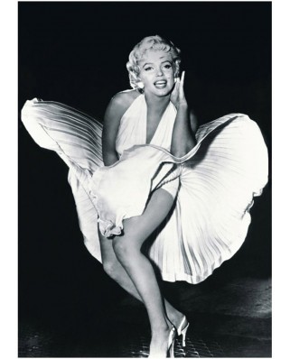 Puzzle Dino - Marilyn Monroe, 1000 piese alb-negru (62935)