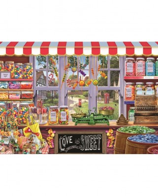 Puzzle Jumbo - Steve Crisp: Sidney's Sweet Shoppe, 1000 piese (11180)