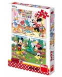 Puzzle Dino - Mickey, 2x77 piese (62901)
