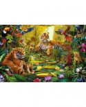 Puzzle Jumbo - Tiger Family in the jungle, 1500 piese (18525)