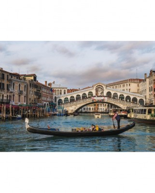 Puzzle Jumbo - Venice - Rialto Bridge, 1000 piese (18556)