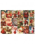 Puzzle Jumbo - Vintage Santa's, 2000 piese (18589)