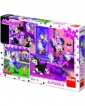 Puzzle Dino - Minnie, 3x55 piese (62883)