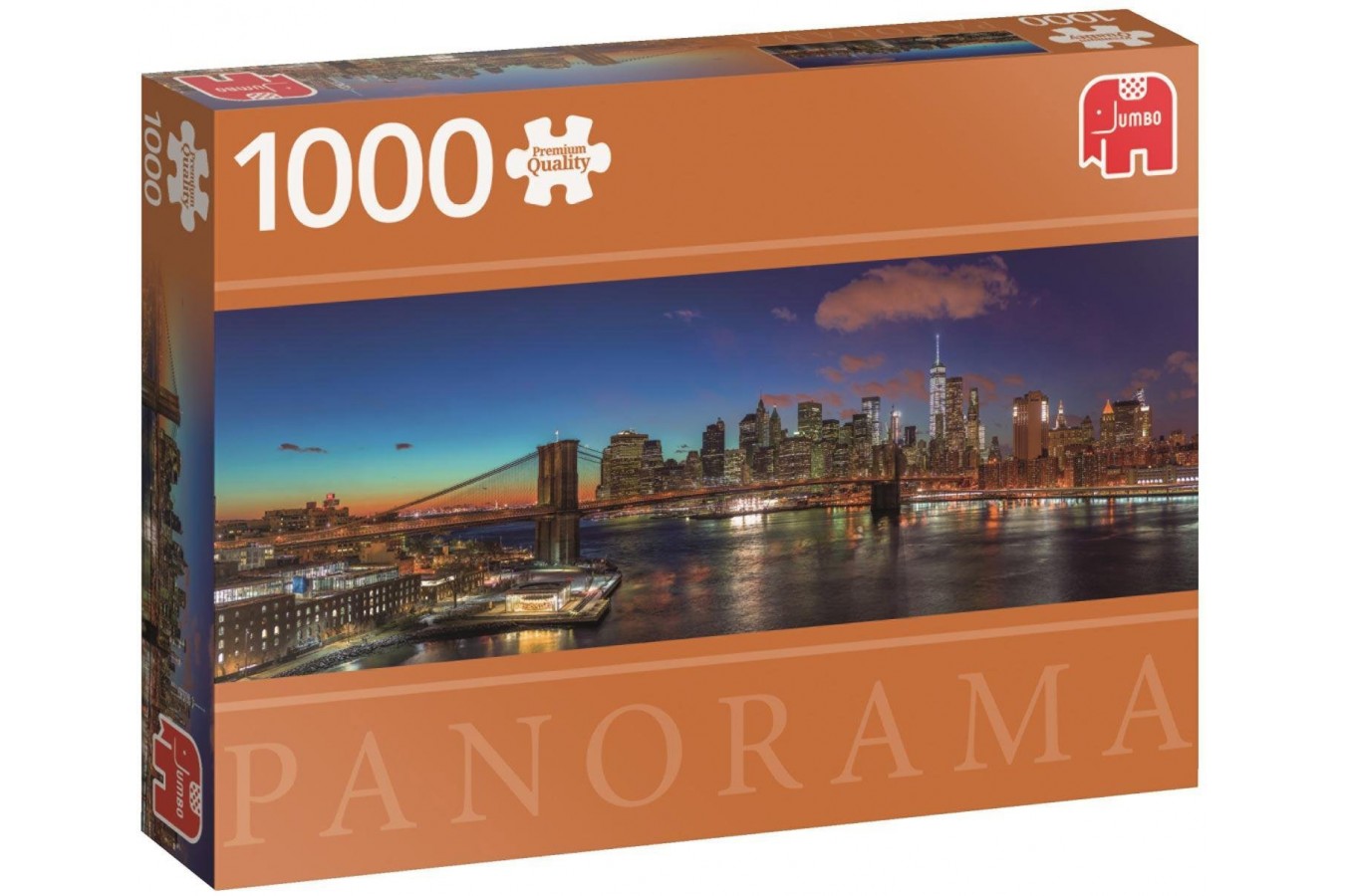 Puzzle panoramic Jumbo - Hudson Bridge New York, 1000 piese (18569)