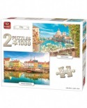 Puzzle King - City Collection, 2x1000 piese (85517)