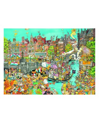 Puzzle King - Comic Collection - Amsterdam Queen's Day, 1000 piese (05132)